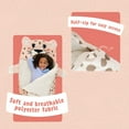 thumbnail image 5 of (2 pack) Firefly! Outdoor Gear Cha Cha the Cheetah Kid's Sleeping Bag - Pink (size 65" x 24"), 5 of 10