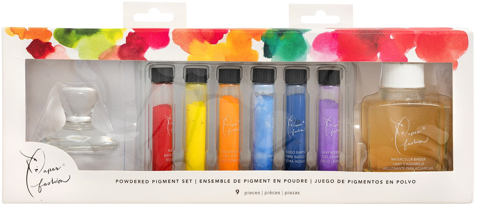 Paper Fashion Powdered Pigment Set 9/Pkg-