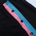 thumbnail image 6 of Tear Away Shorts for Men Post Surgery Adaptive Clothing Fully Open on Both Sides Snap Basketball Sweatpants with Pockets,Blue,L, 6 of 8