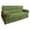 Green, variant on Blazing Needles Solid Microsuede Double Corded 8 to 9-inch Full Futon Slipcover Set with Two 20 by 8-inch Bolster Pillows (Set of 3)-Color:Hunter Green
