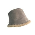 thumbnail image 5 of SikaFu The Winter Hat Girl Autumn And Winter Lambskin Thickened Warm Fisherman Hat Korean Versatile Suede Suede, 5 of 9