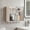 White_Hot#2147, variant on Bathroom Wall Mounted Storage Cabinet with Double Doors and Pegboard, No-Drill Organizer for Vanity, Shower, Kitchen and Entryway
