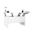 thumbnail image 4 of White Coffee Table with Storage, 31.5"x19.7"x16.7" Lift Top Coffee Table, Engineered Wood Modern Living Room Table, 4 of 9