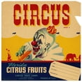 thumbnail image 3 of Anonymous 12x12 Black Modern Framed Museum Art Print Titled - Circus Brand Florida Citrus Fruit Label (1940s), 3 of 5