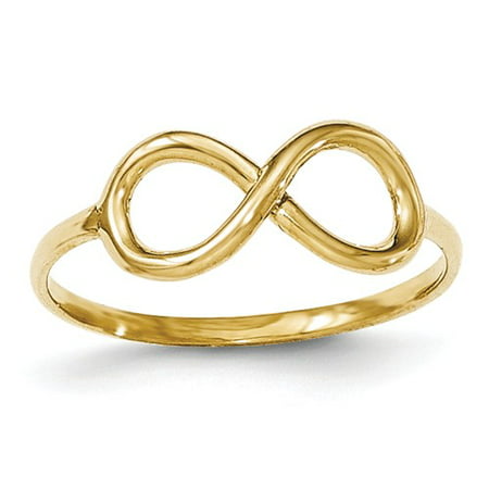 Jewelrypot - 14k Yellow Gold Polished Infinity Ring - Walmart.com