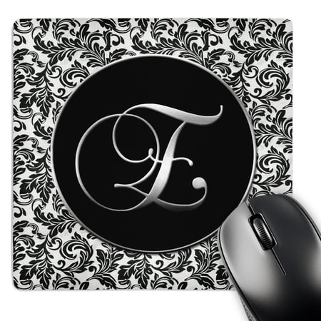 3dRose  Letter E - Black and White Damask  MousePad price history on PriceWatchPro