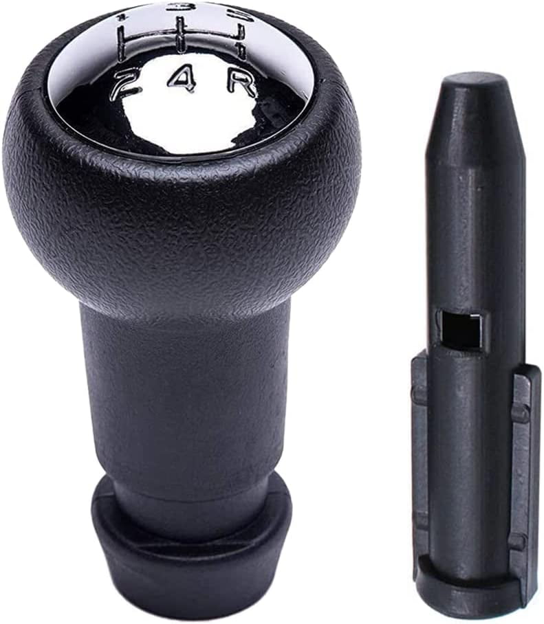 CCYKXA Pommeau De Levier De Vitesse Noir 5 Vitesses Avec Adaptateur