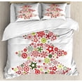 thumbnail image 1 of Caprichosos copos de nieve Árbol de Navidad Ropa de cama y funda de almohada Holiday Funda Nórdica, 1 of 5