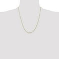 thumbnail image 4 of Diamond2Deal 10K Yellow Gold 2.5mm Diamond-Cut Lightweight Rope Chain Necklace for Women 22", 4 of 6