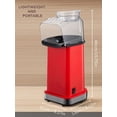 thumbnail image 4 of FOHERE Retro Hot Air Popcorn Maker, 1400W Fat-Free Popcorn Machine, Red, 4 of 7