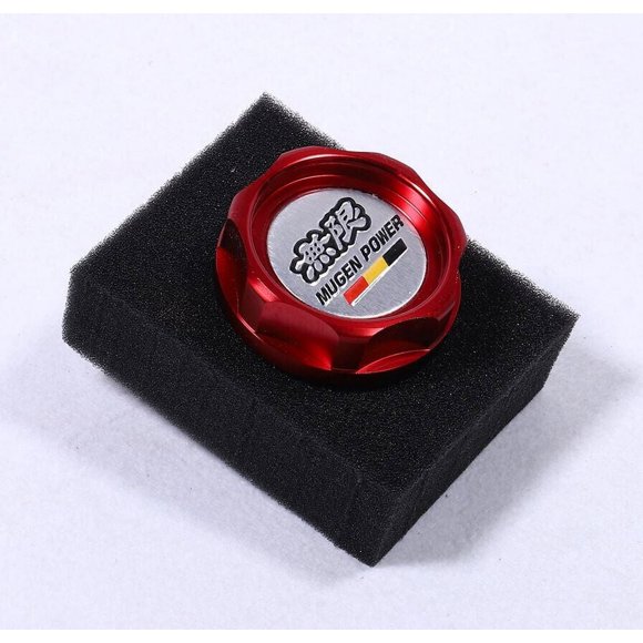 For JDM Mugen Engine Oil Filler Cap Cover Red Silver for Honda for Civic Crx for Acura