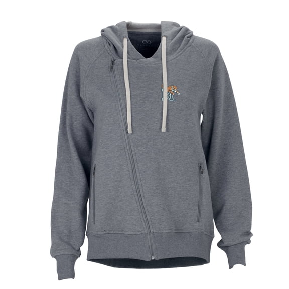 Women's Charcoal Memphis Tigers Fleece Moto Jacket