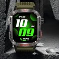 thumbnail image 4 of Nkmbld Fitness Watches for Women Sports Watch Bracelet Advanced Bluetooth Calling and Extra Long Battery Life Customised Dials, Green, 4 of 7