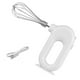 thumbnail image 2 of Batidor de crema de huevo eléctrico, batidor de crema de cocina automático ajustable de mano, batidora de mantequilla, agitador, herramientas Herramientas y accesorios para hornear Blanco 1 varilla Inteprter HA007445-05B, 2 of 6