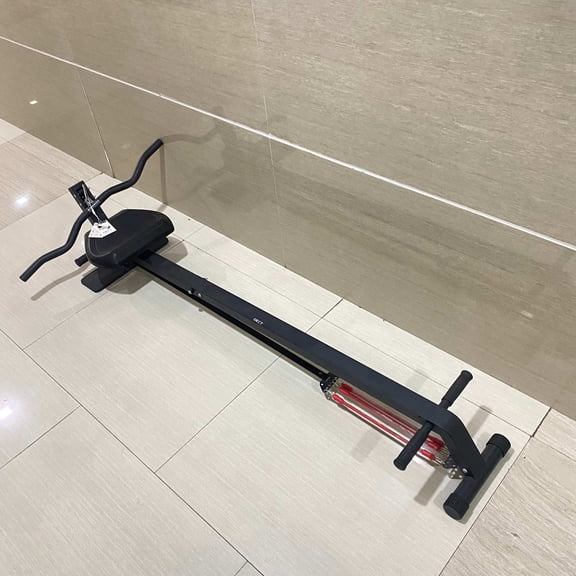 OKCT Stretching exercise machines,Rowing Machine, 4 in 1 Rowing and Ab Machine with 2 Levels of Workout Resistance, Quiet & Foldable Rower Machine