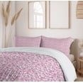 thumbnail image 5 of Ambesonne Abstract Duvet Cover Sets, 80's Funky Jumble Strokes, 2-King, Pink Green White, 5 of 6