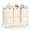 白色+米色, variant on Laundry Sorter with Wheels & 100lb Top Shelf, Rolling 3 Section Removable Pull-Out Fabric Bags Hamper Basket, Sturdy Rustic Brown Black Iron Organizer for Room Organization