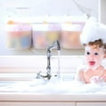 thumbnail image 5 of Piwvid Bath Toy Storage Organizer Three Compartment Horizontal Bathtub Toy Storage Bath Toy Hanging Organizer Net Large Capacity Bath Toy Organizer for Storage and Sorting of Toys, 5 of 5