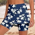 thumbnail image 2 of Wxolcjlv Women's Lily Floral Print A Line Mini Skort High Waist Stretch Fit Sport Built‑In Shorts Athletic Bottoms, 2 of 7
