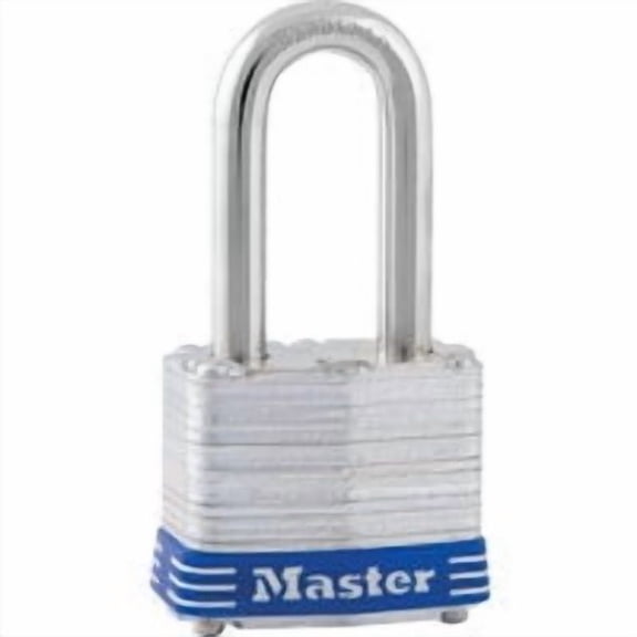 Master Lock Long Shackle Padlock 3DLF - Hardened Steel, Key Lock - 1-1/2 Inch