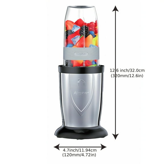 Portable Blender for Milkshakes and Smoothies, 850W Personal Kitchen Blender with 6-Blade Blade, Smoothie Blender with 2 20oz Travel Cups, Desktop Blender for Fruit Protein Drinks and Youngsters Food