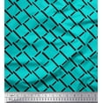 thumbnail image 1 of Soimoi Green polyester Crepe Fabric Brush Stroke Abstract Print Fabric by Yard 42 Inch Wide, 1 of 3