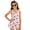 Cherry Daisy Heart Pink, variant on Swim Dress for Girls with Skirt Bottom, U-Neck Tankini One Piece Swimsuit, Polyester Spandex Elegant Beach Swim Wear for Vacation, 12-13 Years, Summer Watermelon Pineapple