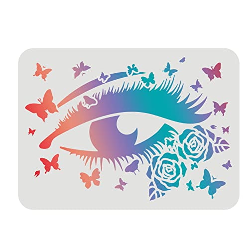 MAGIDOVE 30PCS Flower Stencils for Painting on Wood 3x3 Inch Small Stencils  for