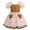 Browm, variant on IDOPIP Toddler Baby Girls Christmas Dress Short Puff Sleeve Printed Smocked Skater Dress