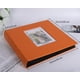 thumbnail image 2 of Álbum de fotos RECUTMS, 10 x 15 cm, 600 fotos, piel sintética, color naranja, 2 of 6