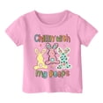 thumbnail image 4 of Hihipz Big Girl's Easter Graphic T-Shirt Cute Bunny Printed Short Sleeve Round Neck Tshirt Child Loose Fit Casual Tee Top For Boys Girls,Sizes 12-13Y, 4 of 4