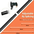 thumbnail image 5 of Curtain Rods No Drilling for Windows 48 to 96 Inch, 5/8 Inch Diameter Drapey Pole with No Drill Curtain Rod Brackets, Renter Friendly Cortineros Para Ventanas (Black), 5 of 8