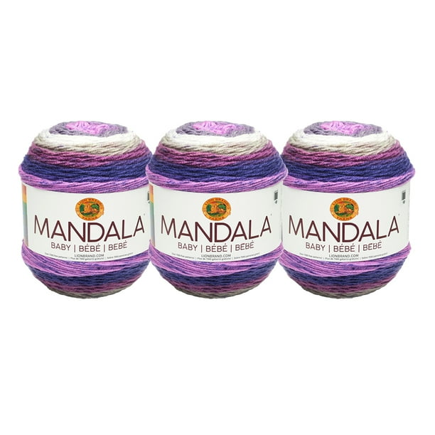 Lion Brand Yarn 526 210ac Mandala Baby Magic Moon 3 Pack Fashion