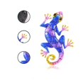 thumbnail image 2 of Gecko De Metal Para Colgar En La Pared, Escultura De Insectos, Estatua Colorida De Gecko Para Decoración De Interior Y Exterior Del Jardín Del Hogar Yuarrent HA045120-02, 2 of 6