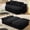 Black, variant on PUKNLY 78.7" Frameless Sofa, 2-in-1 Convertible Sofa Bed with 2 Pillows, Plush Corduroy Fabric, Multi-Functional 2-Seater Couch for Small Spaces, Apartments Living Room Bedrooms,Pink
