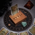 thumbnail image 4 of Portacartas de madera con fases lunares de 8,9 x 7,5 x 2,5 cm, soporte para cartas de tarot, decoración wiccana, herramientas de adivinación para cartas de tarot y oráculo., 4 of 6