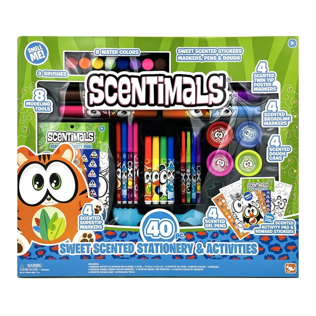 Set de actividades Scentimals Stationery Mega 40 unidades Scenticorns suministros de arte para niños