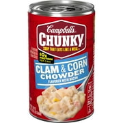 Campbell's Chunky Soup, Ready to Serve Clam and Corn Chowder, 18.8 oz Can