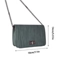 thumbnail image 3 of Women Crossbody Bag, Fashion Mini Shoulder Purse With Turn Lock Closure And Chain Strap, Compact Everyday Handbag For Shopping Dating Travel Work Casual Daily Carry, 3 of 9