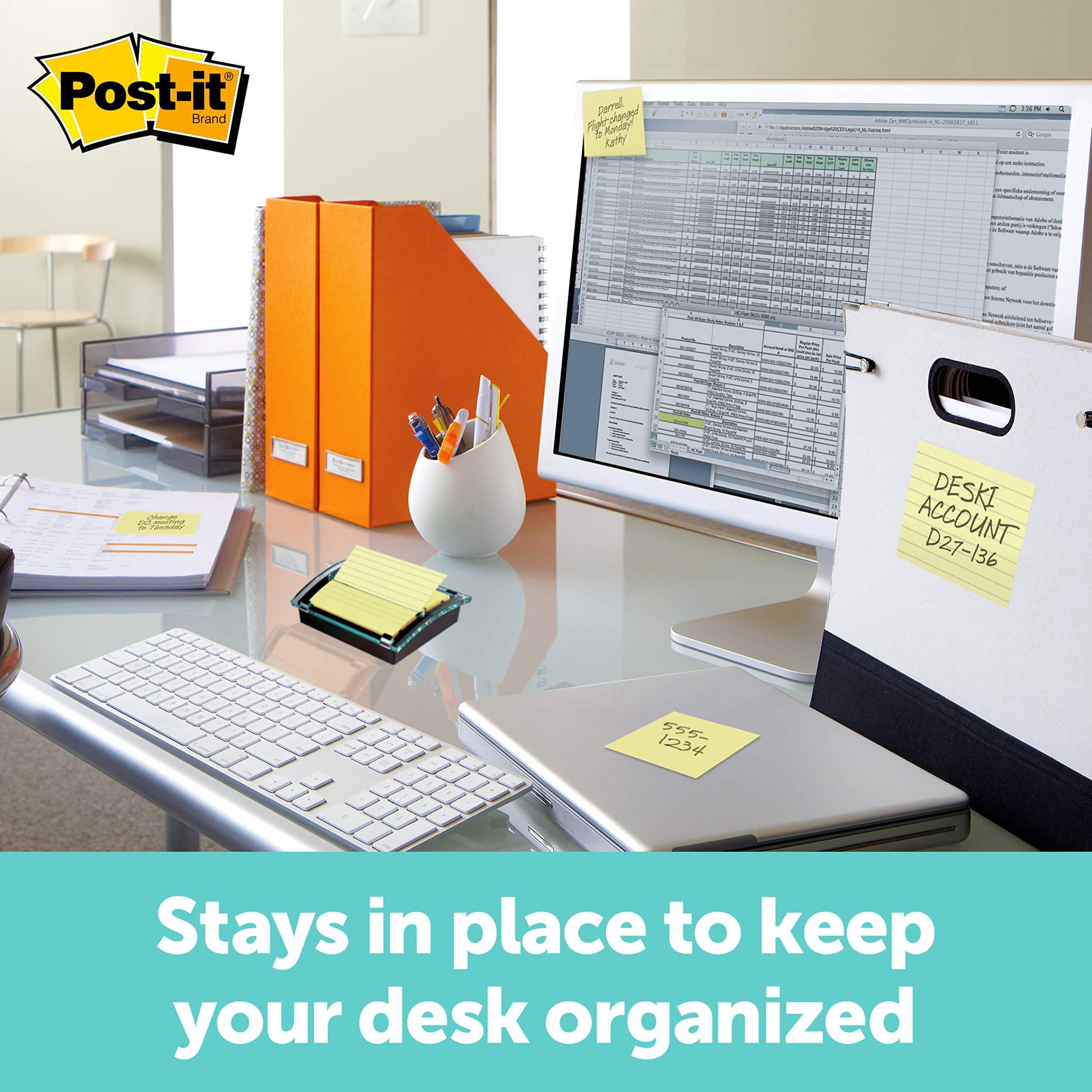 Post-it Pop-up Notes Dispenser, 3x3 in, Black Base Clear Top (DS330-BK) 3" x 3"