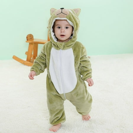 

BULLPIANO Newborn Baby Fleece Romper One-Piece Footies Jumpsuit Pajama Infant Onesies for Baby Boys Girls