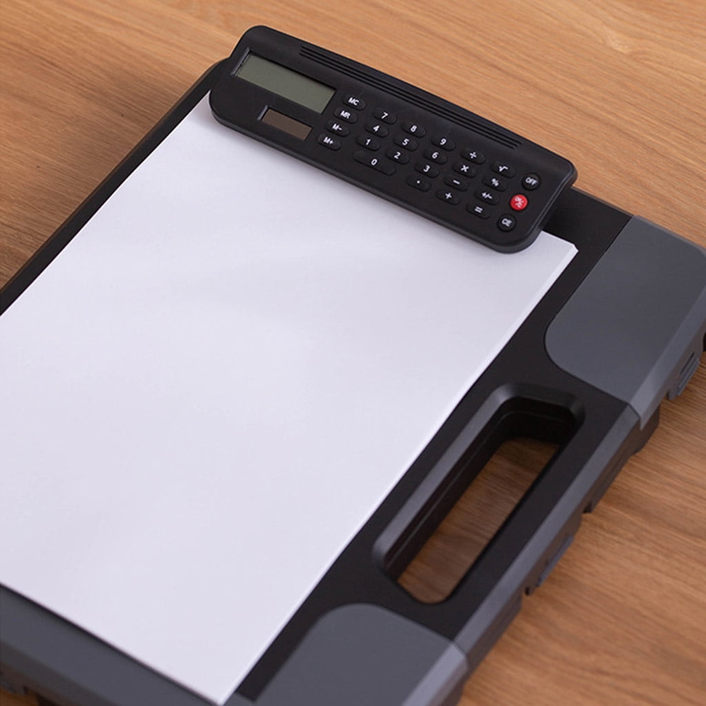 JZROCKER Portable A4 Files Document Clipboard Storage for Case Organizer with Calculator