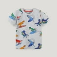 thumbnail image 2 of Akiihool Boys Tee Shirts Boys' Short Sleeve Graphic T-Shirt(Grey,7-8 Years), 2 of 8