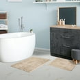 thumbnail image 4 of BNM Non-Slip Washable Bath Rug Set, 20" x 30", 24" x 36", Stone, 4 of 6