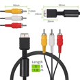 thumbnail image 2 of Injueey Cable AV a RCA de 1,8/6 pies, Cables de Audio y vídeo AV prácticos, Cable de núcleo de cobre duradero y ligero, adaptador RCA de Electrónica, 2 of 6