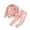 Pink, variant on Solid Color Kid Baby Stripe Print Thermal Underwear Long Johns for Boys Girls Base Layer Toddler Thermal Set Ultra Soft Thermal Leggings for Children Matching Sets Clothing Toddler Comfy Sets