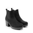 thumbnail image 3 of Bota Chelsea para Mujer DREAM PAIRS con Tacón Grueso Alto Negro, 3 of 7