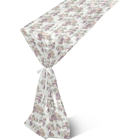 

Hyjoy Table Runner Flowers Pattern Machine Washable Non-Slip Farmhouse Table Runners for Dinner Party Holidays Home Decor 13 x 90 Inch