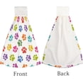 thumbnail image 4 of Hanging Towels 1 Pcs, Dish Towels Dog Paw Prints Pattern Absorbent Hand Towels with Hanging Loop Washcloth for Bathroom Kitchen, 4 of 6