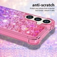 thumbnail image 2 of Case for FOXDOCK Samsung Galaxy A15 Glitter Zipper Wallet Case with Short Hand Strap, 2 of 5